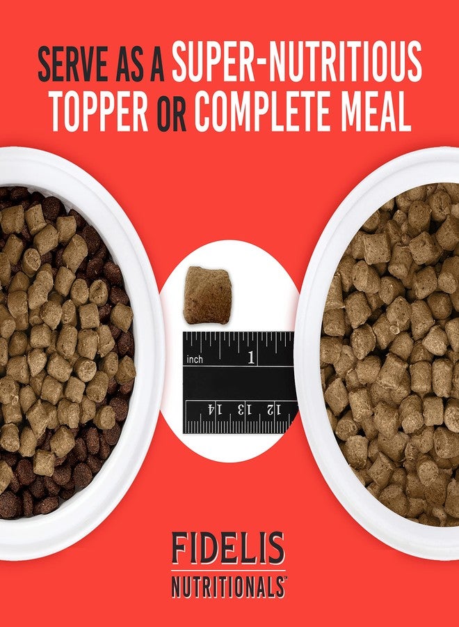 FIDELIS Freeze Dried Raw Dry Dog Food for Small, Medium, Large Dogs, High Protein, Beef, Blueberries, Superfoods, Omega 3, Grain Free, Kibble-Alternative, Adult & Puppy, Made in USA, Beef, 8 oz - Image 3